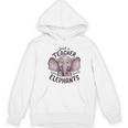 Just a Teacher Who Loves Elephants Elephant Lover Educator Women's Hoodie, novelty gifts, funny gifts