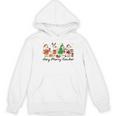 Very Merry Teacher Christmas Goose Silly Holiday Party Women's Hoodie, novelty gifts, funny gifts