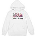 Peace Love Books Librarian Teacher Life Book Library Tie Dye Women's Hoodie, novelty gifts, funny gifts Peace Love Books Librarian Teacher Life Book Library Tie Dye Women's Hoodie, novelty gifts, funny gifts