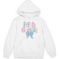 Preppy Fifth Grade Teacher Blue Floral Coquette Pencil Bow Women's Hoodie, novelty gifts, funny gifts Preppy Fifth Grade Teacher Blue Floral Coquette Pencil Bow Women's Hoodie, novelty gifts, funny gifts