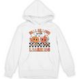 Retro Fall In Love With Learning Autumn Pumpkin Teacher Women's Hoodie, novelty gifts, funny gifts