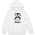Teacher Para Life Tee Paraprofessional Cute Messy Bun Women's Hoodie, novelty gifts, funny gifts