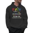 Back To School Math Is Not A Spectator Sport Math Teacher Men Hoodie, trending gift