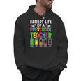 Battery Life Of a Preschool School Teacher School Week Men Hoodie, trending gift