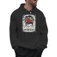 Bleached Teacher Para Life Paraprofessional Cute Messy Bun For Men Women Girls Kids Men Hoodie, trending gift