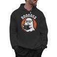 Cute Ghost Book Reading Books Lover Retro Halloween Teacher Men Hoodie, trending gift