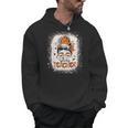 Messy Bun Spooky Teacher Bleached Halloween Teachers Men Hoodie, trending gift
