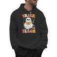 Retro Vintage Groovy Trick Or Teach Teacher Halloween For Men Women Kids Men Hoodie, Groovy Teacher Gifts, trending gift