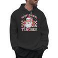 Santa's Favorite Teacher Groovy Christmas Teacher Boys Girls Men Hoodie, Groovy Teacher Gifts, trending gift