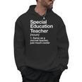 Special Education Teacher Definition Back To School Men Hoodie, trending gift
