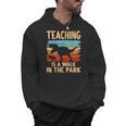 Teaching Is a Walk In Park Dinosaur Teacher Men Hoodie, trending gift
