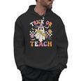 Trick Or Teach Groovy Teacher Halloween Retro Teacher Ghost Men Hoodie, Groovy Teacher Gifts, trending gift