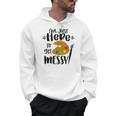 I'm Just Here To Get Messy Art Teacher Artist Painting Men Hoodie, trending gift