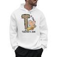 T Is For Teacher’s Aide Back To First Day Of School Leopard Men Women Girls Kids Men Hoodie, trending gift