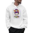 Witchy Teacher Halloween Messy Bun Teacher Bleached Men Hoodie, trending gift