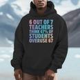 6 Out Of 7 Teachers Think 67 Of Students Overuse 67 Quote Men Hoodie, funny design
