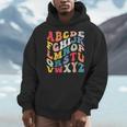 Alphabet Hi Back To School ABC Pre K Kindergarten Teacher Men Hoodie, funny design