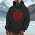 Apple Dot Pattern Art Teacher Appreciation Men Women Humor Men Hoodie, funny design