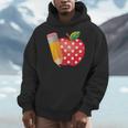 Back To School Pencil And Apple Teacher Student Men Hoodie, funny design Back To School Pencil And Apple Teacher Student Men Hoodie, funny design