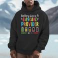 Battery Life Of Daycare Provider Childcare Teacher Men Hoodie, funny design