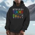 Battery Life Of A Teacher School Teacher Appreciation Men Hoodie, funny design Battery Life Of A Teacher School Teacher Appreciation Men Hoodie, funny design