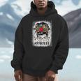 Bleached Teacher Para Life Paraprofessional Cute Messy Bun For Men Women Girls Kids Men Hoodie, funny design