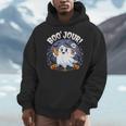 Boo Jour Ghost Halloween French Teacher Cute Coffe Croissant Men Hoodie, funny design