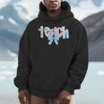 Coquette Bow Teach Teacher Happy First Day Back To School Men Hoodie, funny design