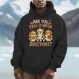 Are You Fall O Ween Directions Teacher Halloween Dog Ghost Men Hoodie, funny design
