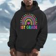 First Grade Rainbow Girls Boys Teacher Team 1st Grade Squad Men Hoodie, First Grade Teacher Gifts, funny design