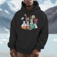 Floral Beakers Chemistry Lab Teacher Men Hoodie, funny design