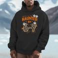 Haunted By 6-7 Halloween Math Teacher Joke Men Hoodie, funny design