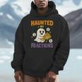 Haunted By Fractions Math Halloween Teacher Men Hoodie, funny design