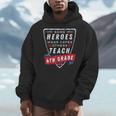 Some Heroes Wear Capes Others Teach 4th Grade Teacher Men Women Kids Men Hoodie, 4th Grade Teacher Gifts, funny design