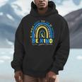 Be Kind Rainbow Down Syndrome Awareness Teacher Blue Yellow Men Hoodie, funny design Be Kind Rainbow Down Syndrome Awareness Teacher Blue Yellow Men Hoodie, funny design