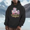 LEARNING IS MAGICAL TEACHER UNICORN BACK TO SCHOOL UNICORN Men Hoodie, funny design