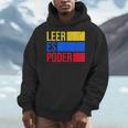 Leer Es Poder Colombian Spanish Teacher Maestra Colombia Men Hoodie, funny design