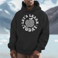 Let's Learn Today Checkered Apple Back To School Teacher Men Hoodie, funny design Let's Learn Today Checkered Apple Back To School Teacher Men Hoodie, funny design
