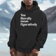 You Literally Mean Figuratively English Teacher Men Hoodie, English Teacher Gifts, funny design You Literally Mean Figuratively English Teacher Men Hoodie, English Teacher Gifts, funny design