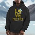Love Preschool Back To School Yellow Bee Preschool Teacher For Men Women Girls Kids Men Hoodie, funny design