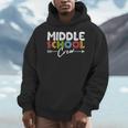 Middle School Crew Retro Teacher Student Vintage Men Hoodie, funny design