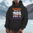 Nothing Scares Me I'm A Pre-K Teacher Halloween Ghosts Men Hoodie, funny design