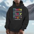 There Their They'Re English Teacher Grammar Memes Men Hoodie, English Teacher Gifts, funny design
