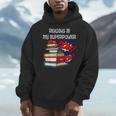 Reading Is My Super Power Superhero Best English Teacher Men Hoodie, Super Teacher Gifts, English Teacher Gifts, funny design