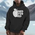 Red For Ed Teacher Support Public Education For Men Women Kids Men Hoodie, funny design Red For Ed Teacher Support Public Education For Men Women Kids Men Hoodie, funny design