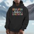 Regulation Before Expectation Cute ABA SPED Teacher Therapy Men Hoodie, funny design