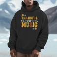 Retro Thankful For Music Floral Music Teacher Thanksgiving Men Women Men Hoodie, funny design