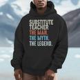 Substitute Teacher Man The Myth The Legend Appreciation Day Men Hoodie, funny design