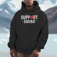 Support Squad Cute Heart Supportive Teacher Team Member Men Hoodie, funny design Support Squad Cute Heart Supportive Teacher Team Member Men Hoodie, funny design