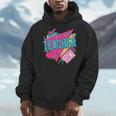 Teacher 90s Retro Colorful Teacher Of The 90s Back To School Men Hoodie, 90s Teacher Gifts, funny design